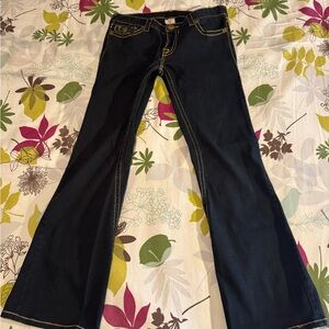 True Religion Black Flare Jeans